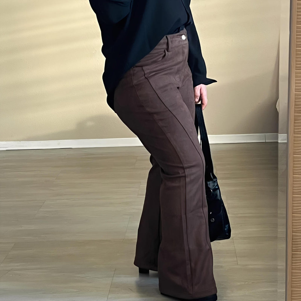 Pantalon en Daim Élégant