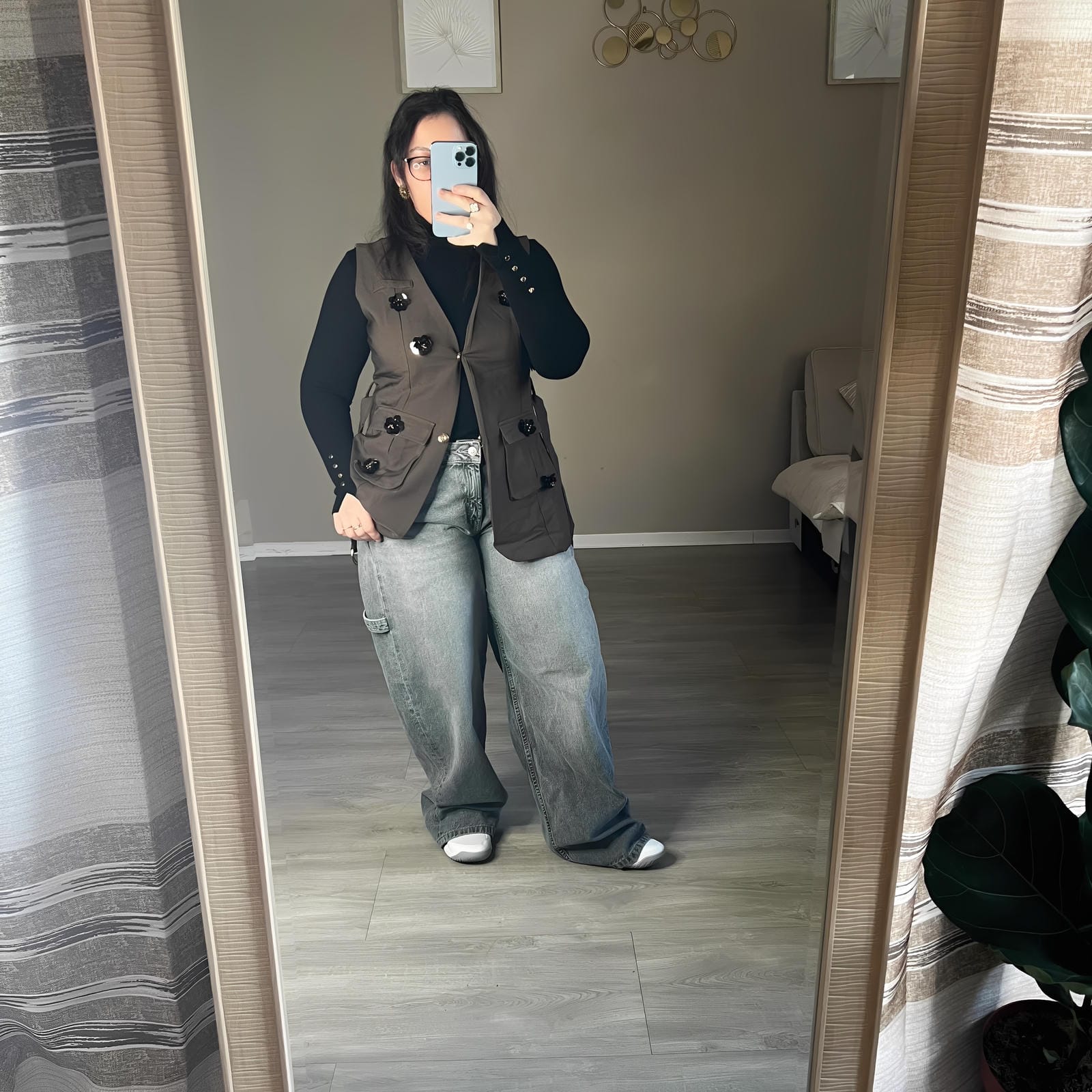 Gilet à détails brodés élégants