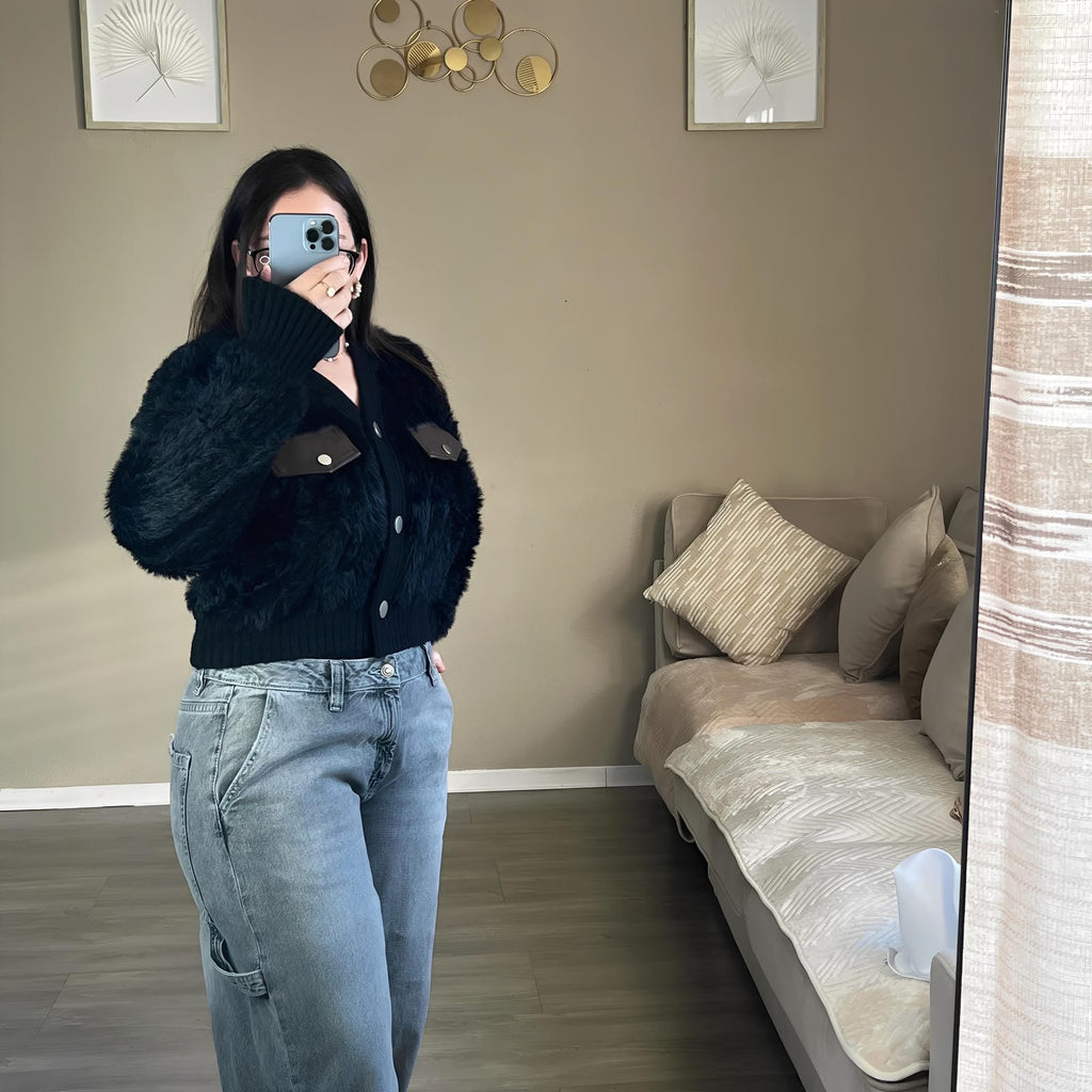 Gilet Doux Effet Fourrure