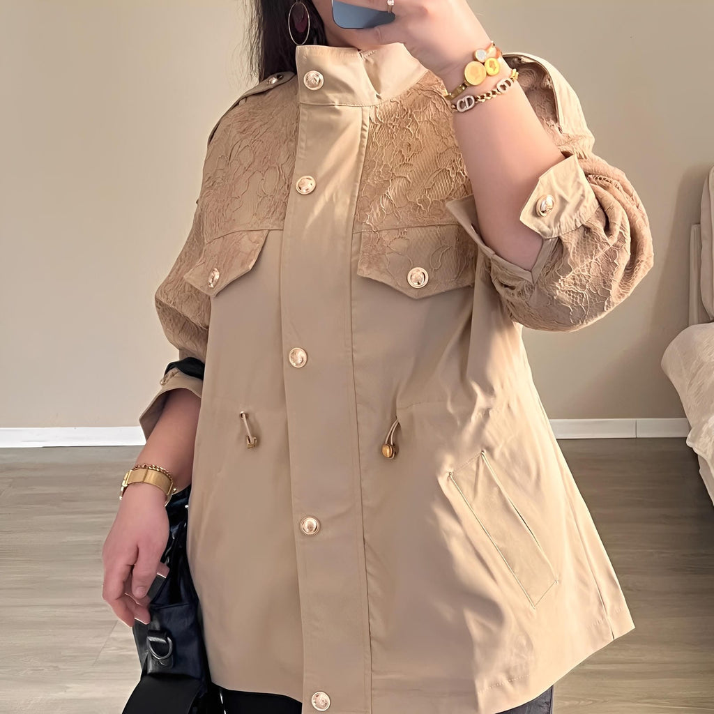 Veste Mitre Élégance – Caramel