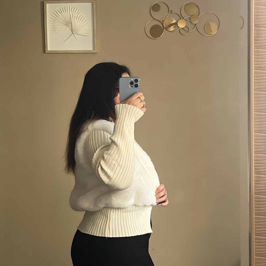 Gilet zippé en fausse fourrure