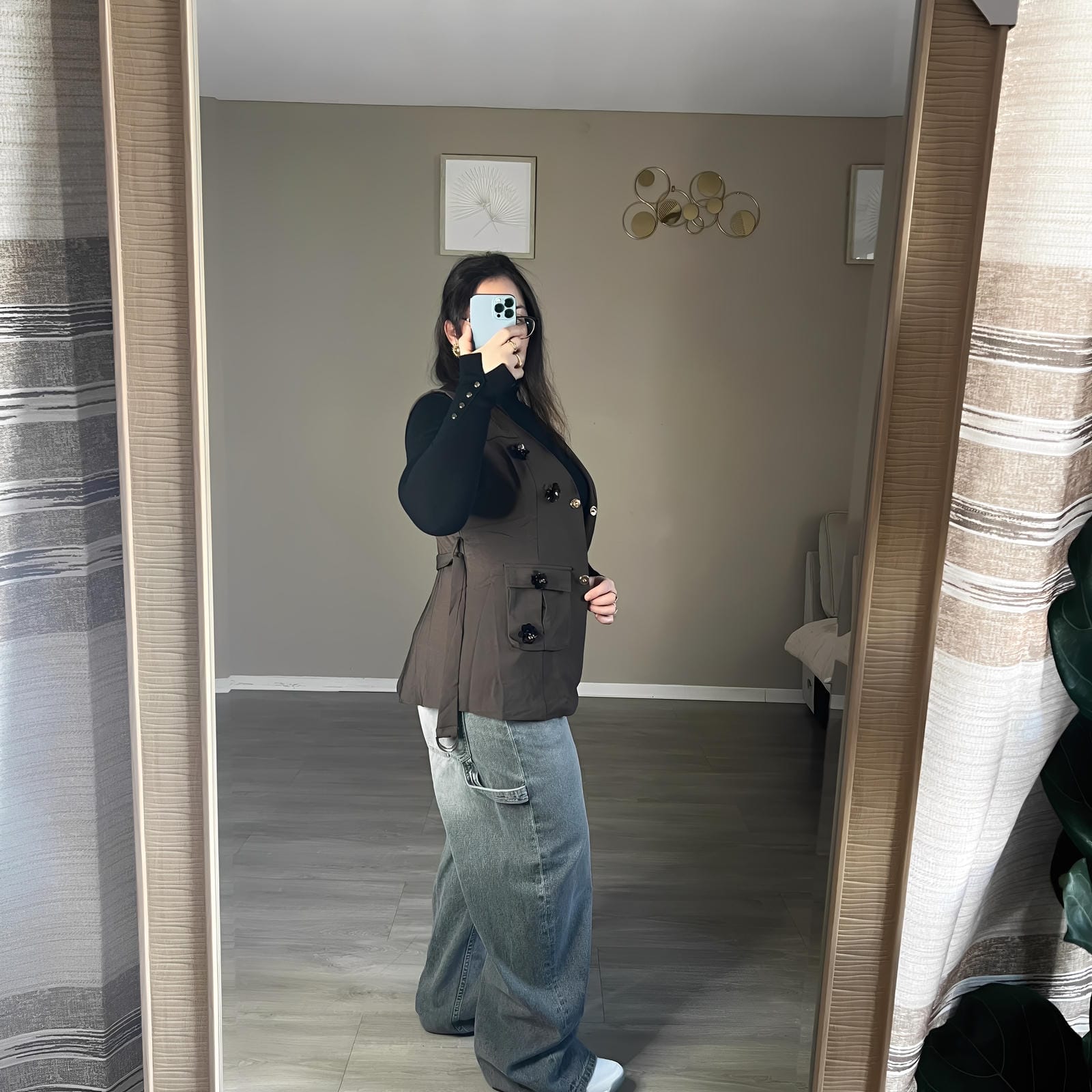 Gilet à détails brodés élégants