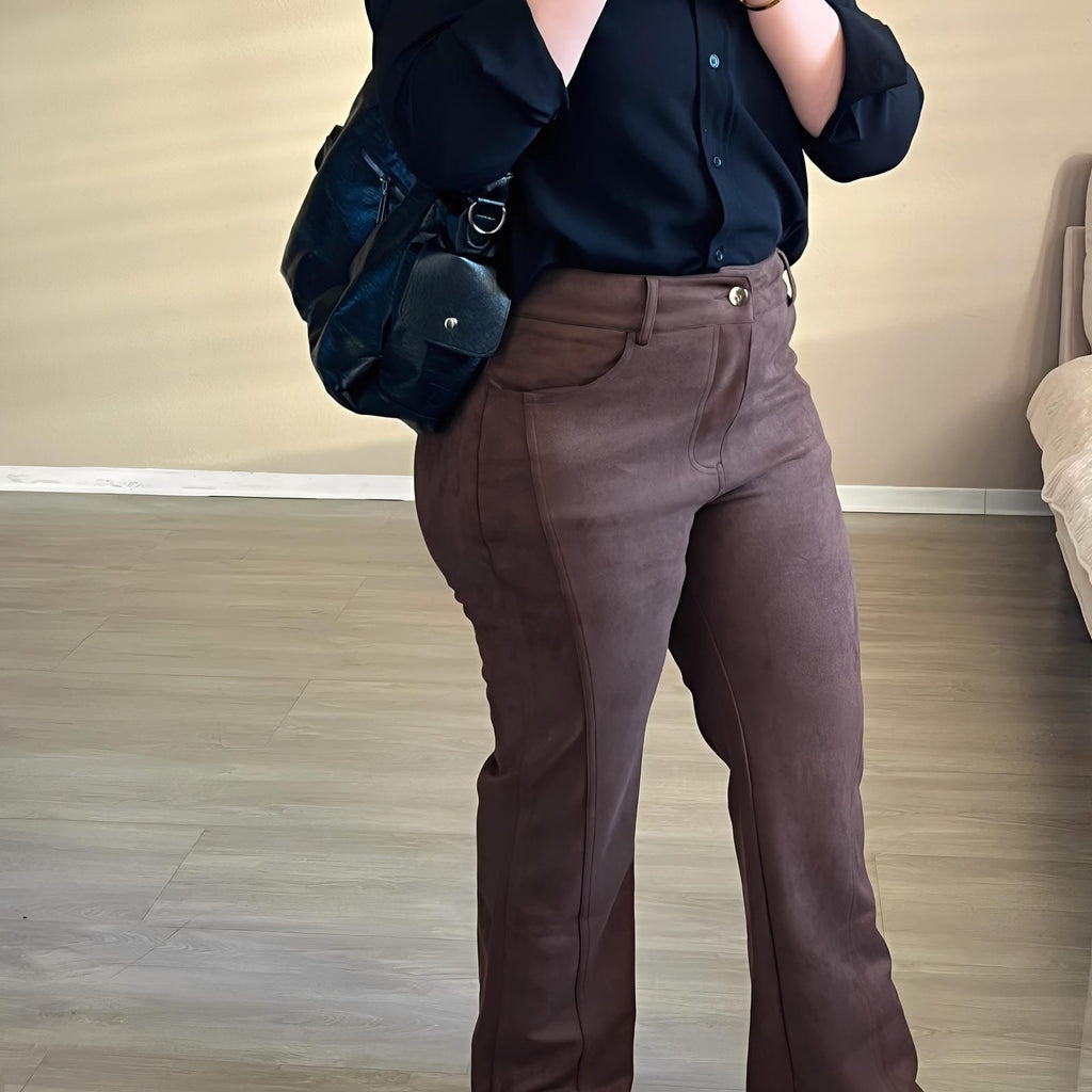Pantalon en Daim Élégant