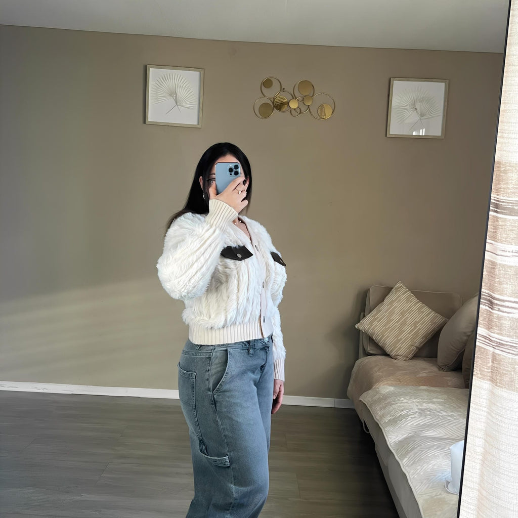 Gilet Doux Effet Fourrure