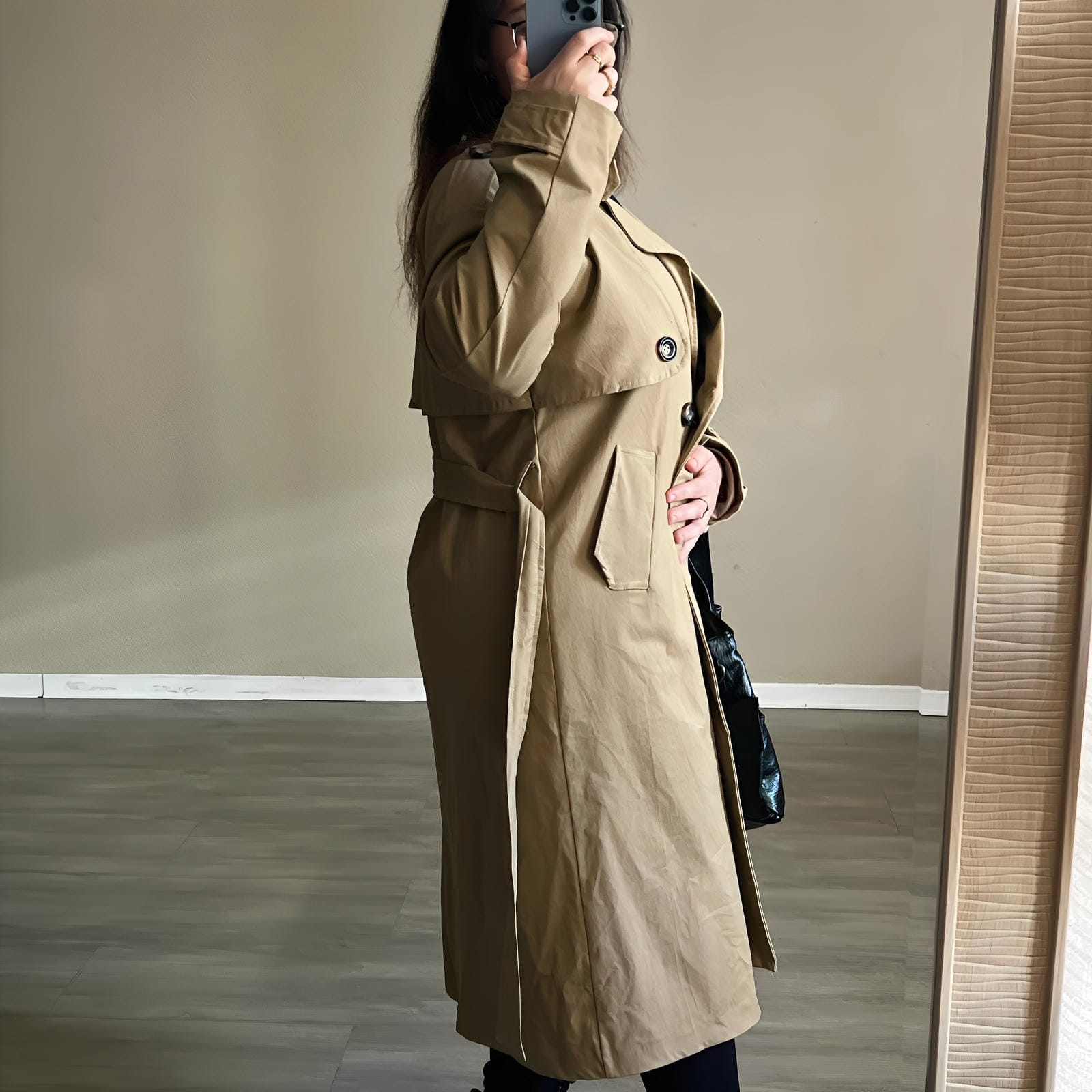 Trench GABARDINA ANTE – Effet Daim