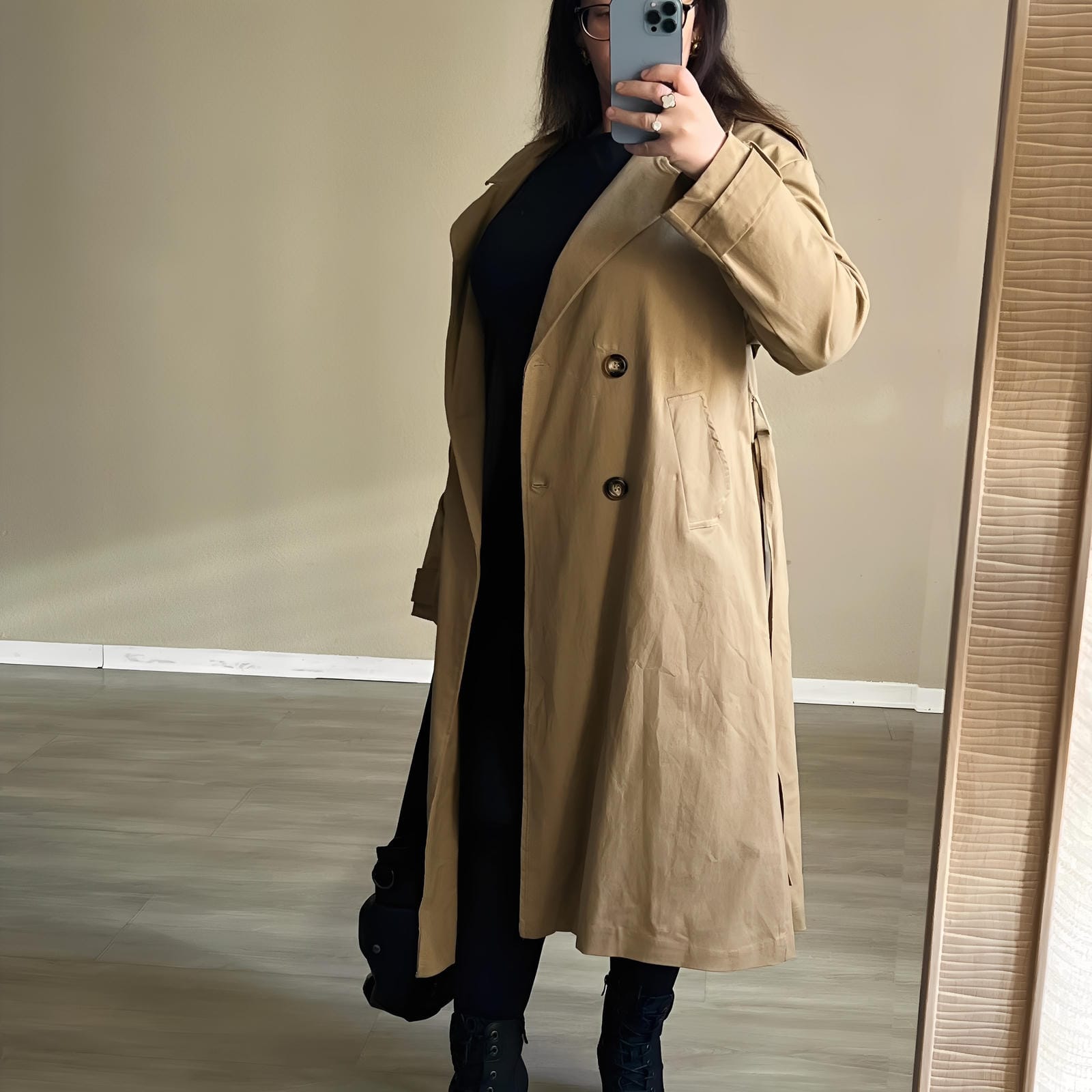 Trench GABARDINA ANTE – Effet Daim