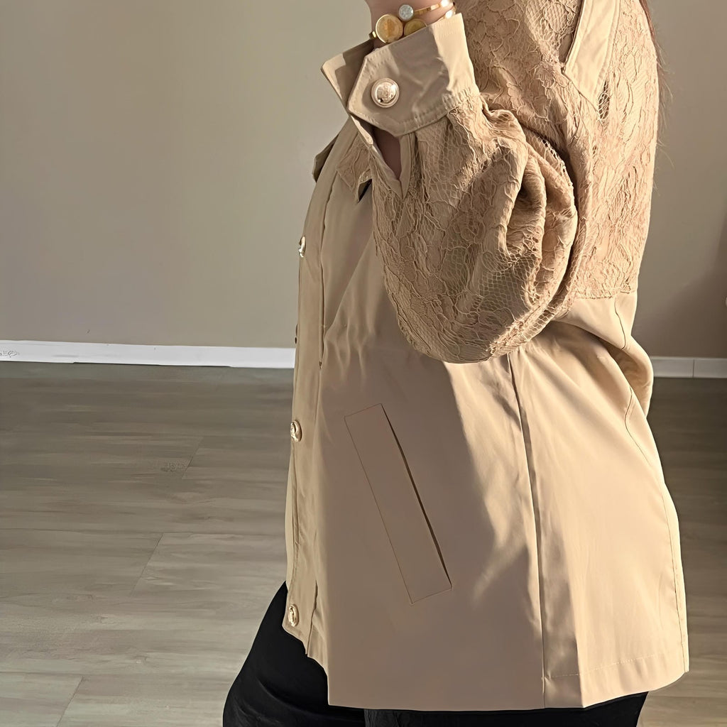 Veste Mitre Élégance – Caramel