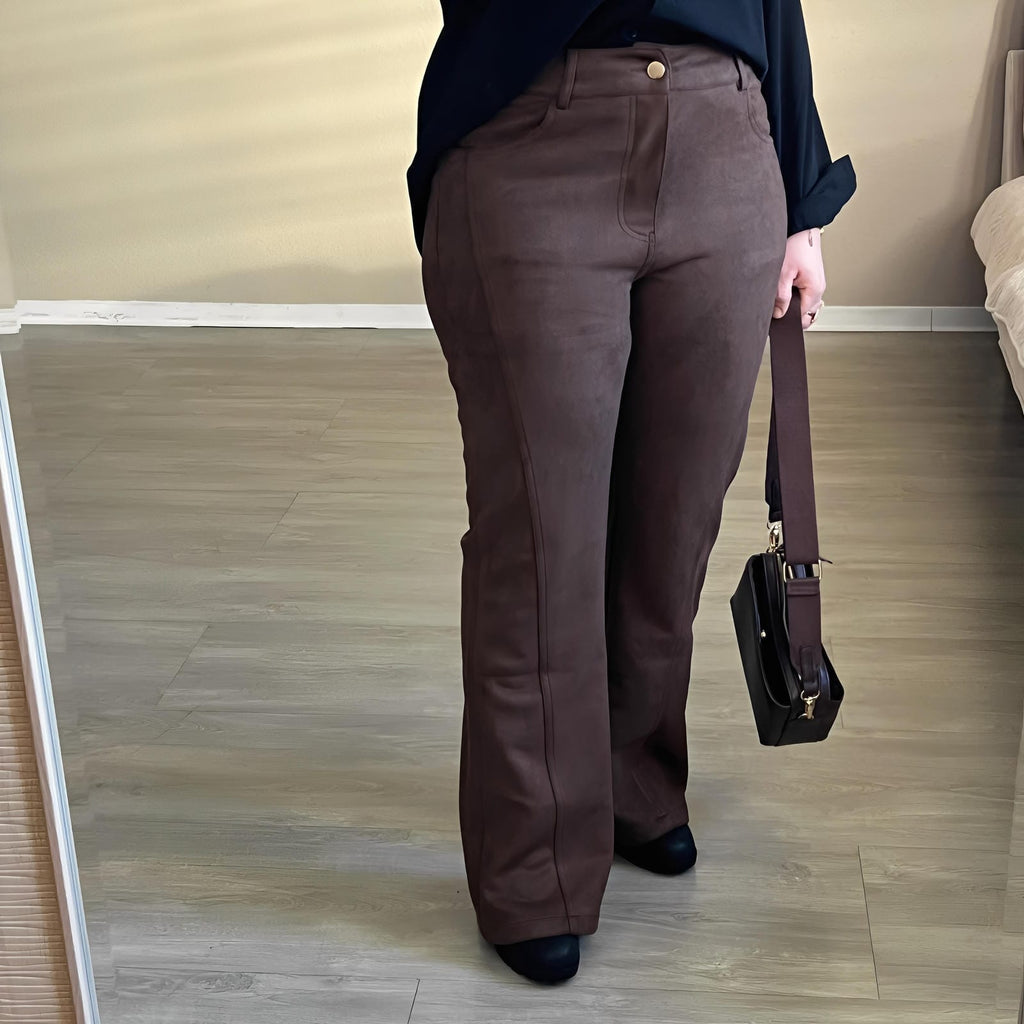 Pantalon en Daim Élégant