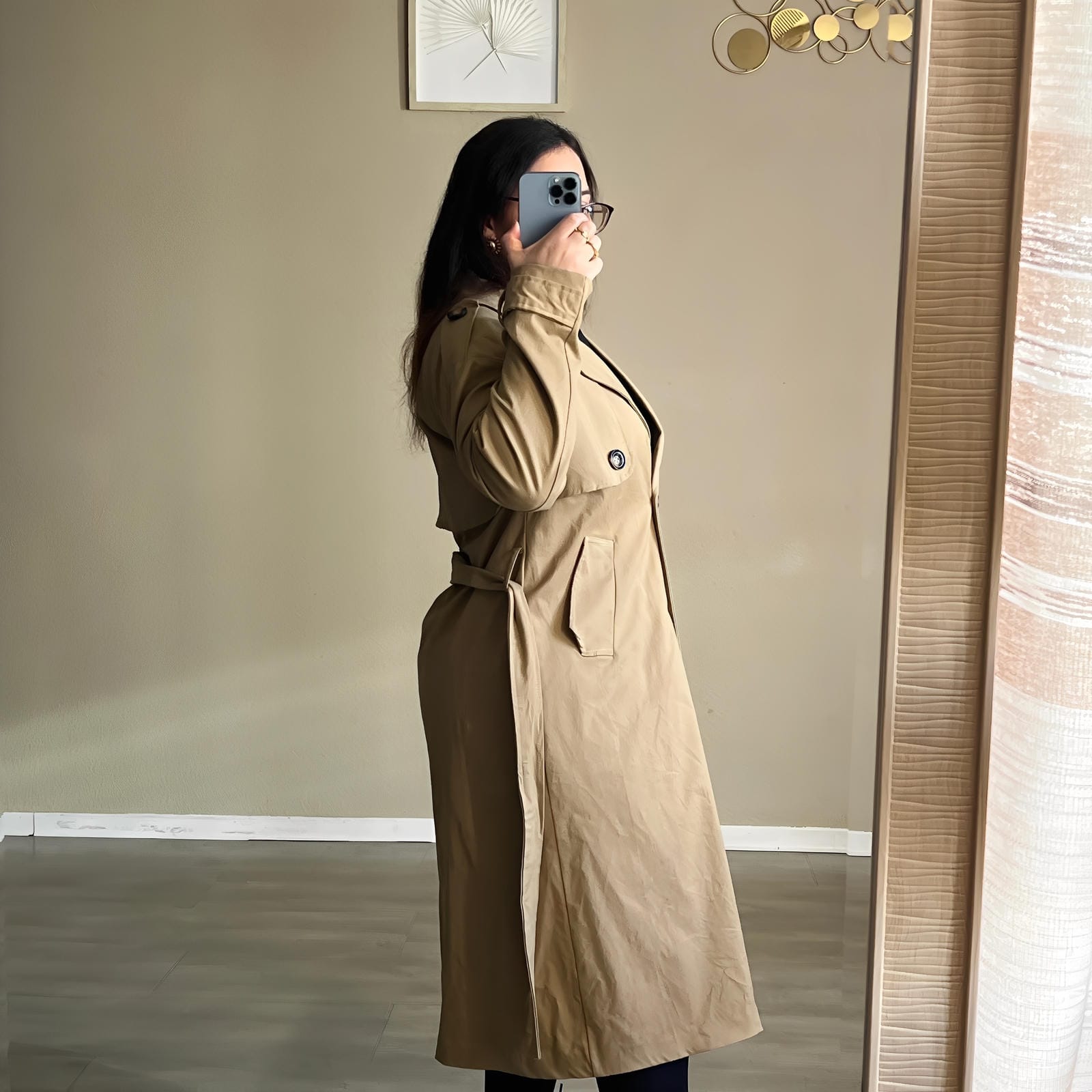 Trench GABARDINA ANTE – Effet Daim